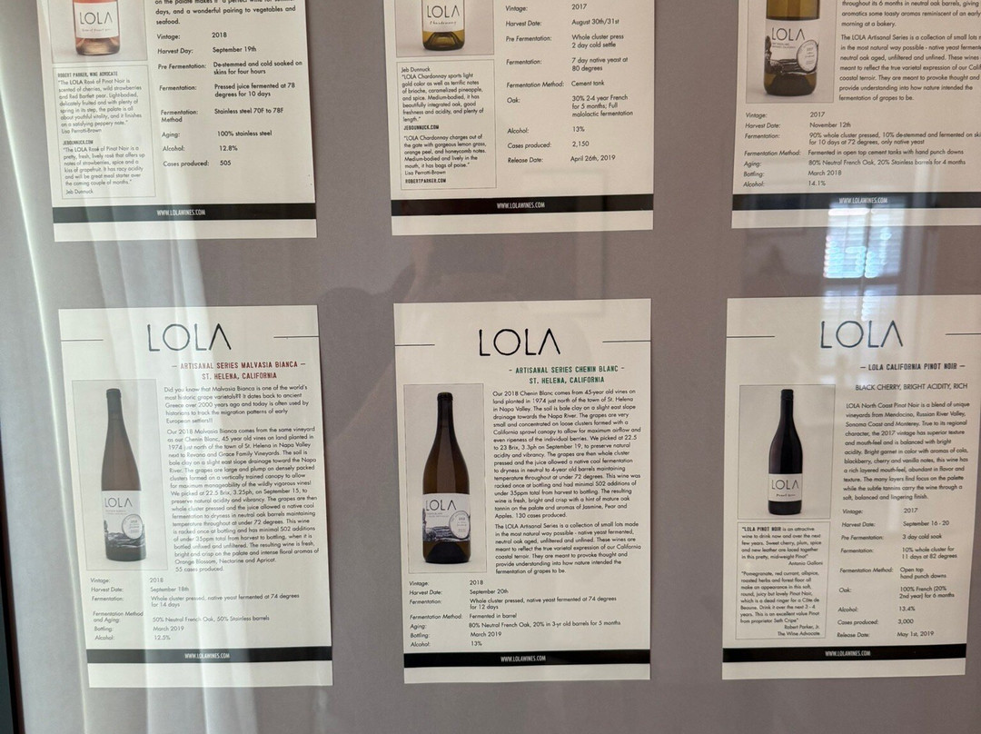 Lola Wines-卡利斯托加必去景点