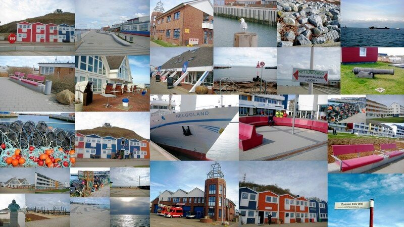 Südstrand Promenade Auf Helgoland.