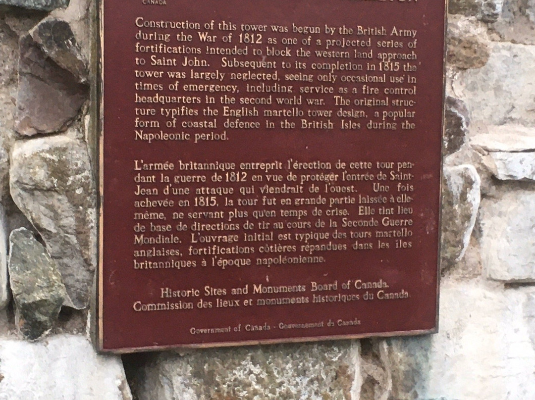 Carleton Martello Tower-圣约翰必去景点