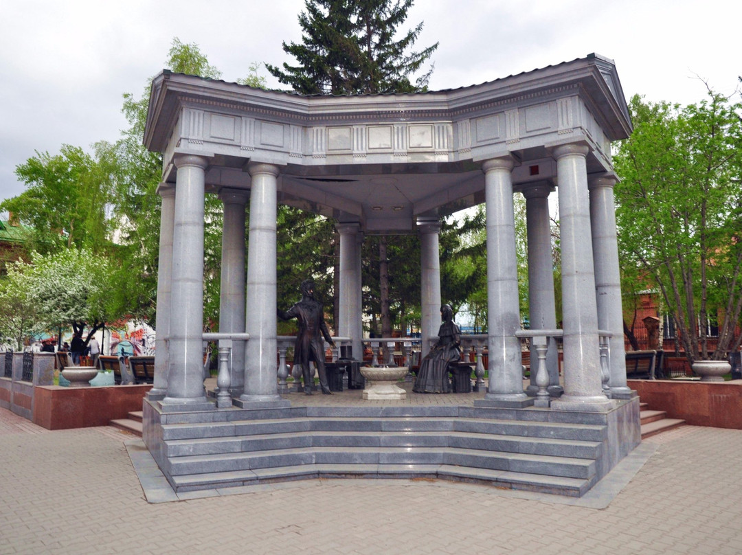 Monument to Pushkin and Goncharova-克拉斯诺亚尔斯克必去景点