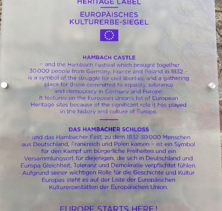 Hambacher Schloss景点图片