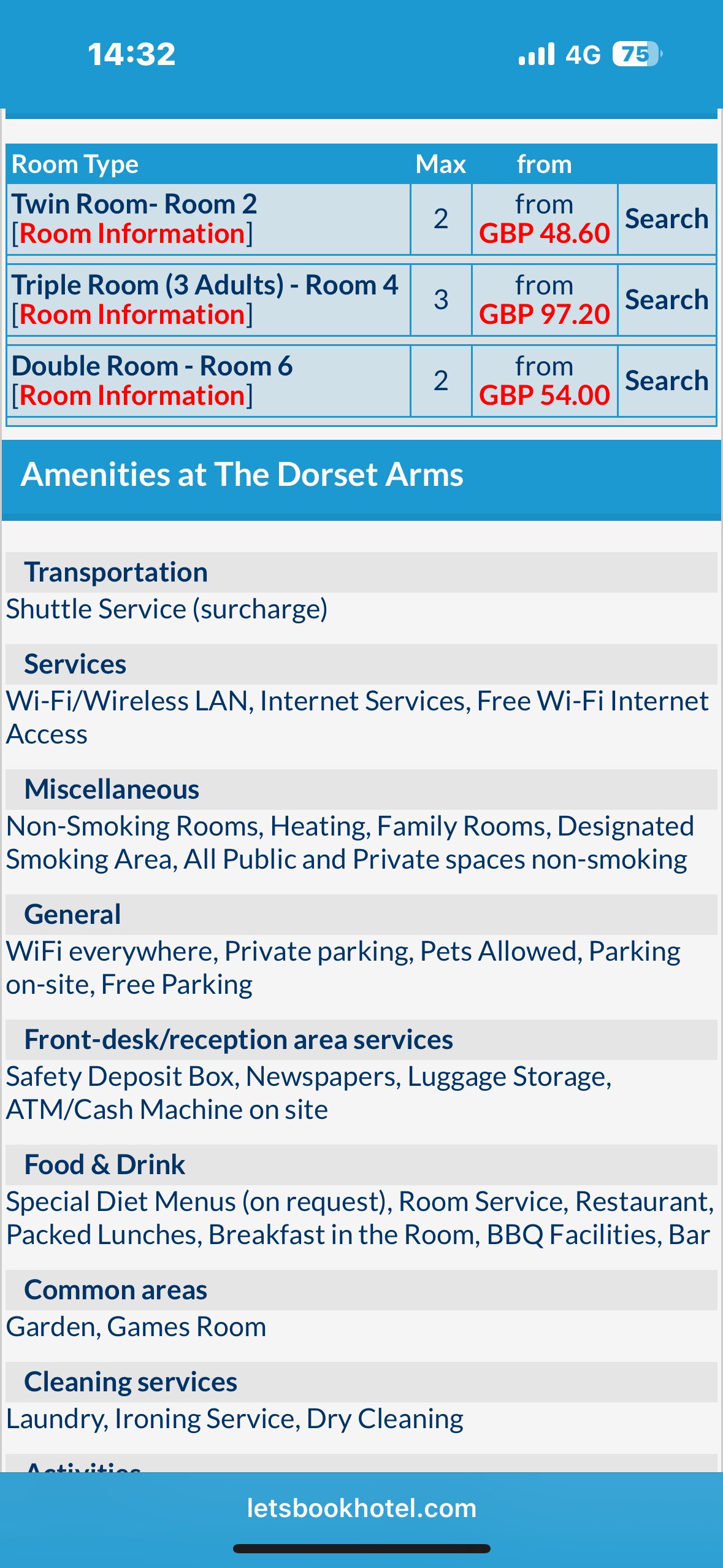 Dorset Arms Hotel-官方