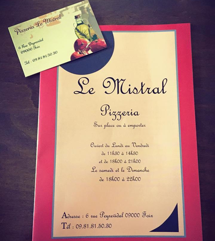 Ferrieres-sur-Ariege餐馆和美食-Le mistral