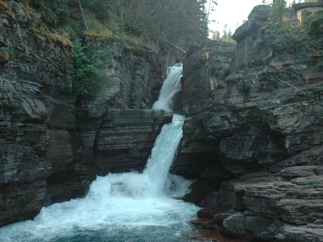 St. Mary Falls-冰河国家公园必去景点