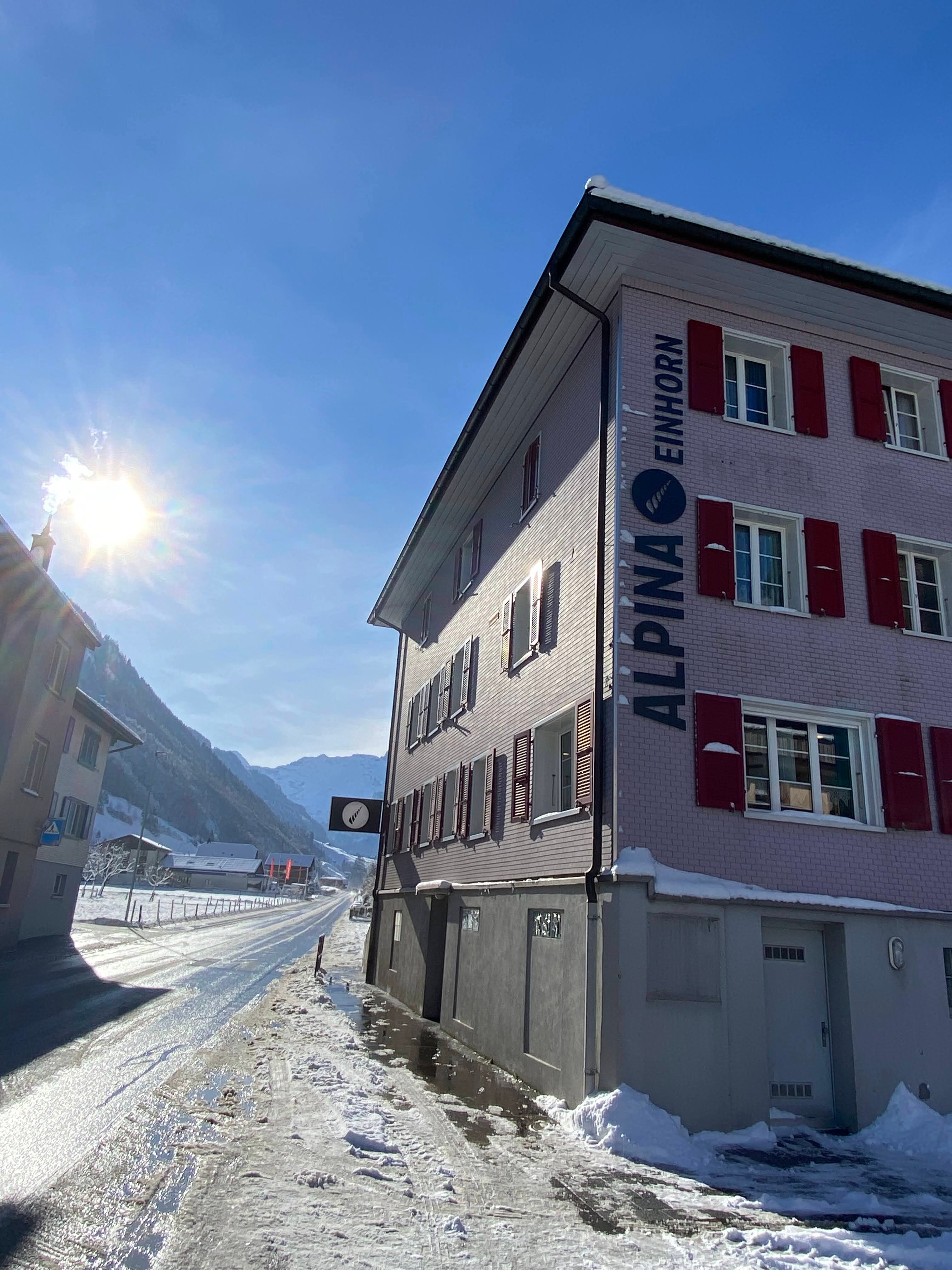 Hotel Alpina Einhorn-浴室