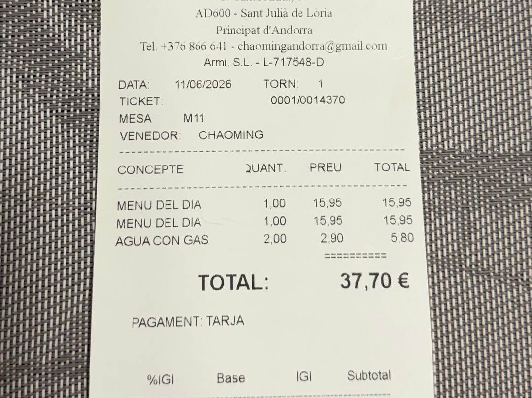 Restaurant Chaoming - Asian Cuisine