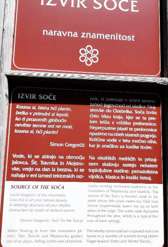 The Source of Soča River-Soca必去景点