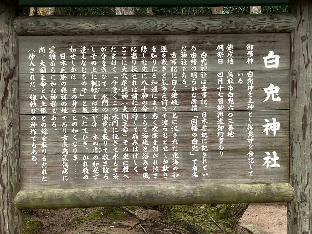 Hakuto Shrine-鸟取市必去景点