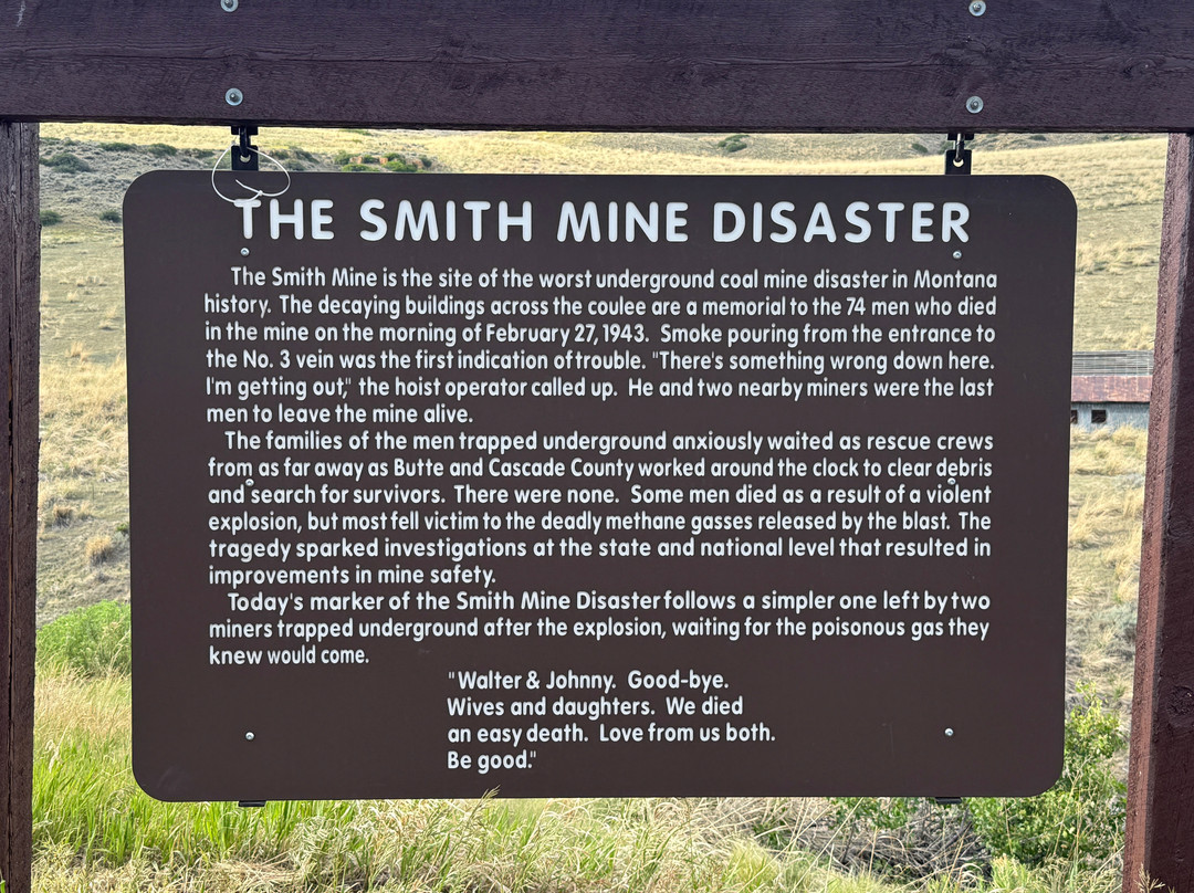 Smith Mine Disaster Historical Marker