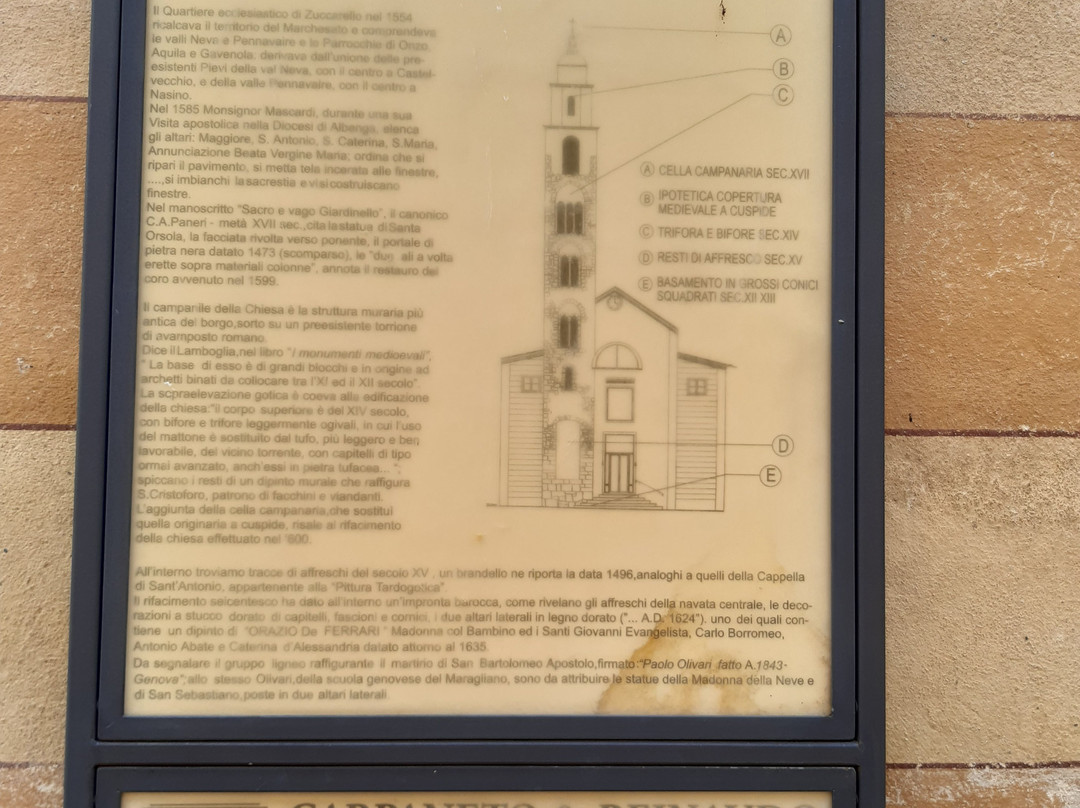 Chiesa di San Bartolomeo-Zuccarello必去景点