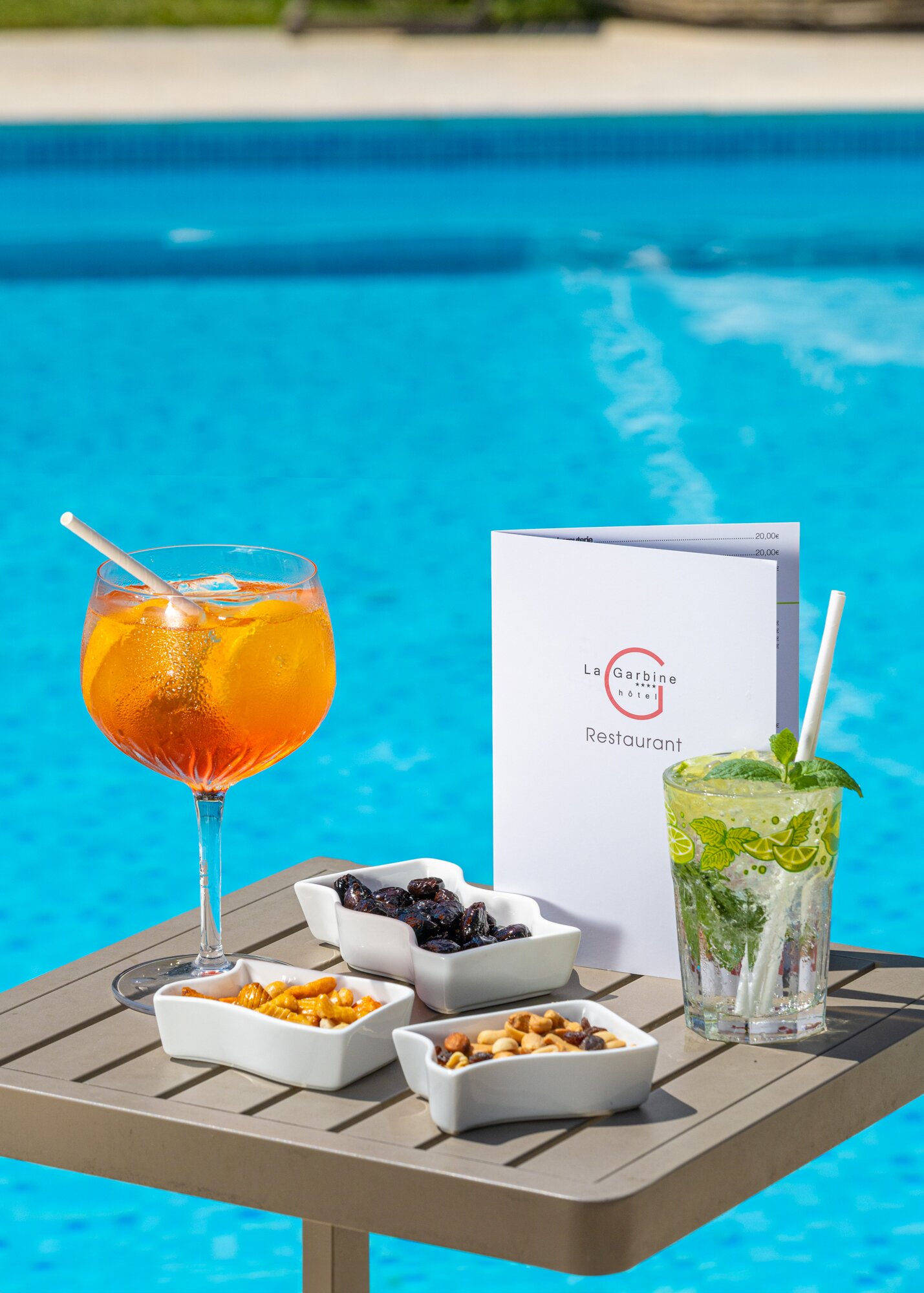 Hôtel La Garbine-泳池