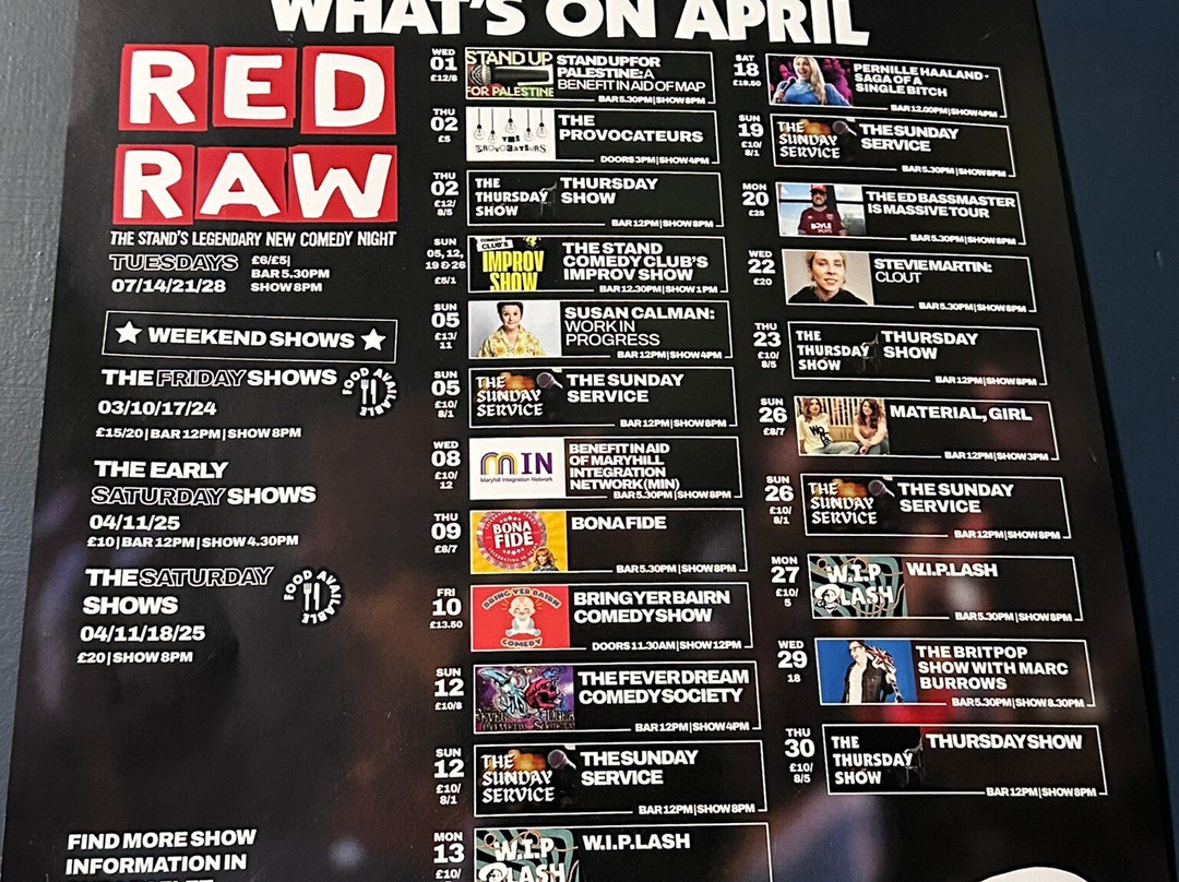 The Stand Comedy Club & Bar-格拉斯哥必去景点