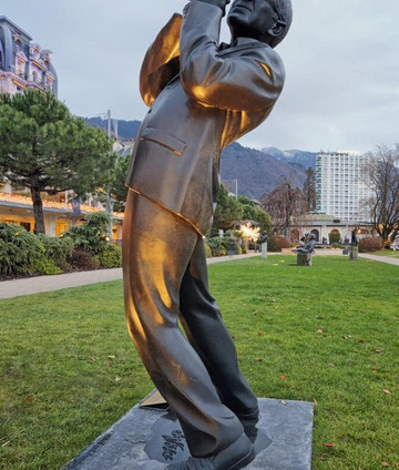 Statue Claude Nobs-蒙特勒必去景点