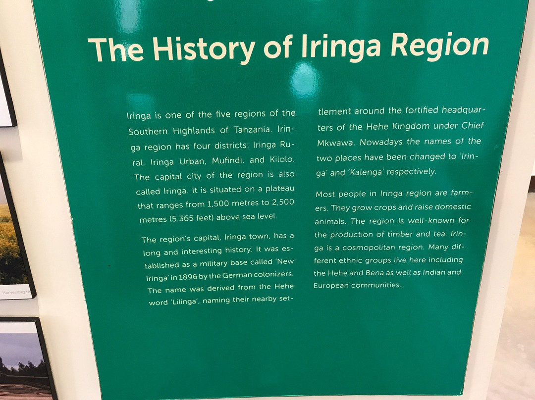 Iringa Boma - Regional Museum and Cultural Centre景点图片