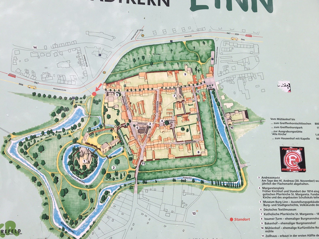 Der historische Ortskern von Linn-克雷菲尔德必去景点