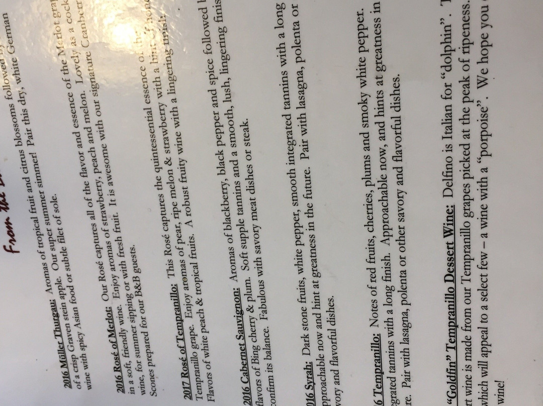 Delfino Vineyards B&B主图