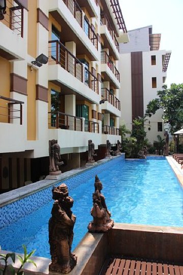 复古度假酒店-泳池