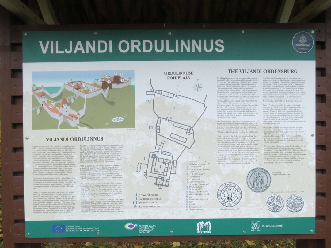 Ruins of the Viljandi Order Castle景点图片