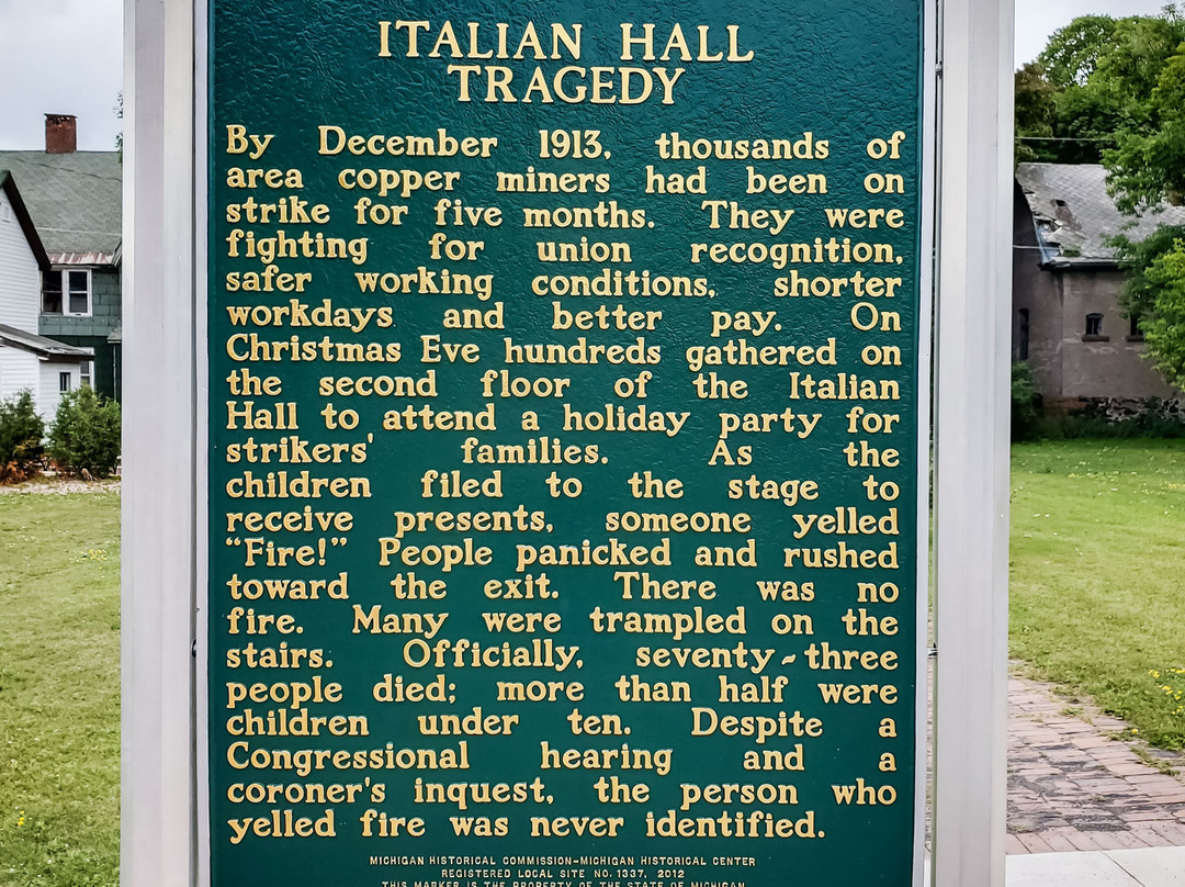 Italian Hall Site-Calumet必去景点