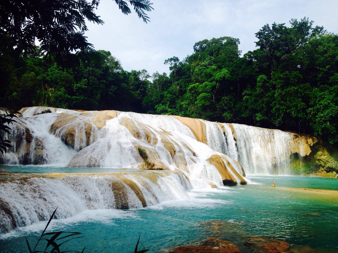 帕伦克旅游景点-Cascadas de Agua Azul
