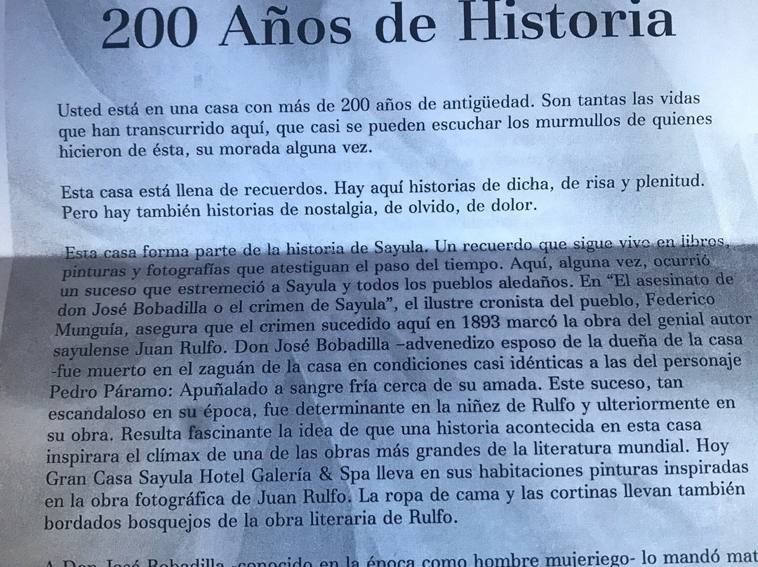 Gran Casa Sayula Hotel Galería & Spa主图