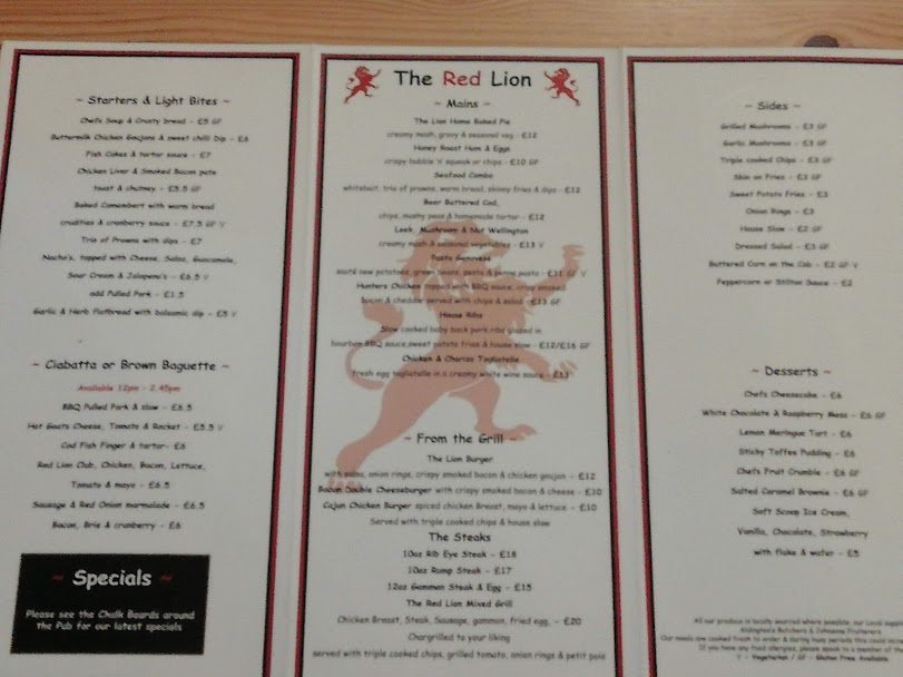 The Red Lion-餐饮