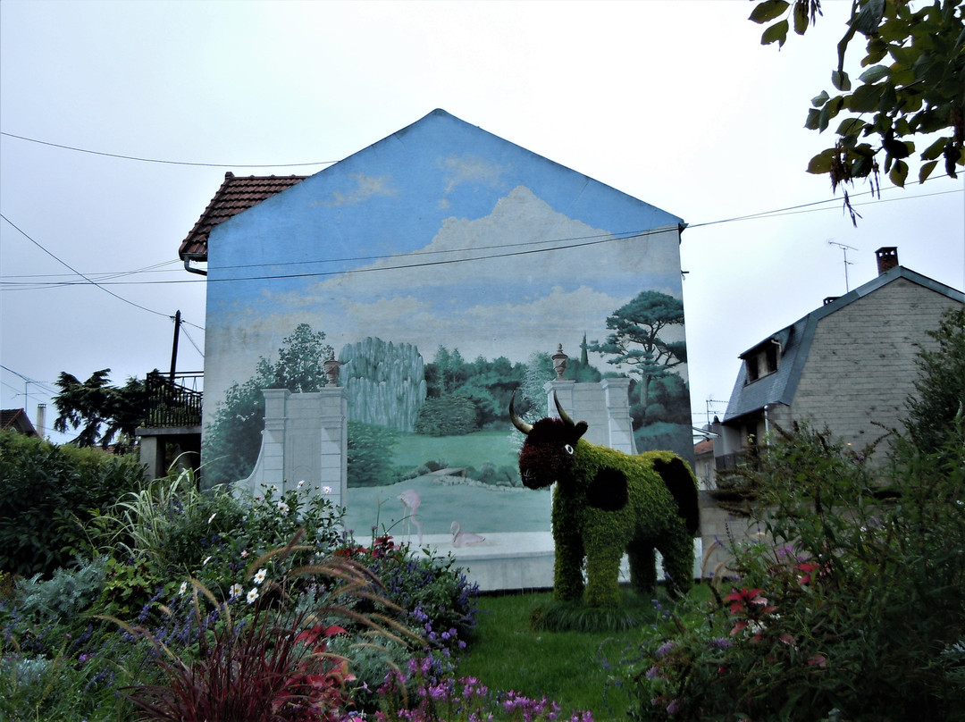 Fresque Les Flamands Roses