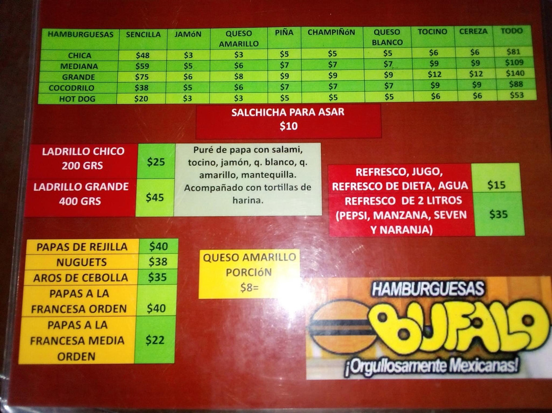 Hamburguesas Bufalo Lerdo