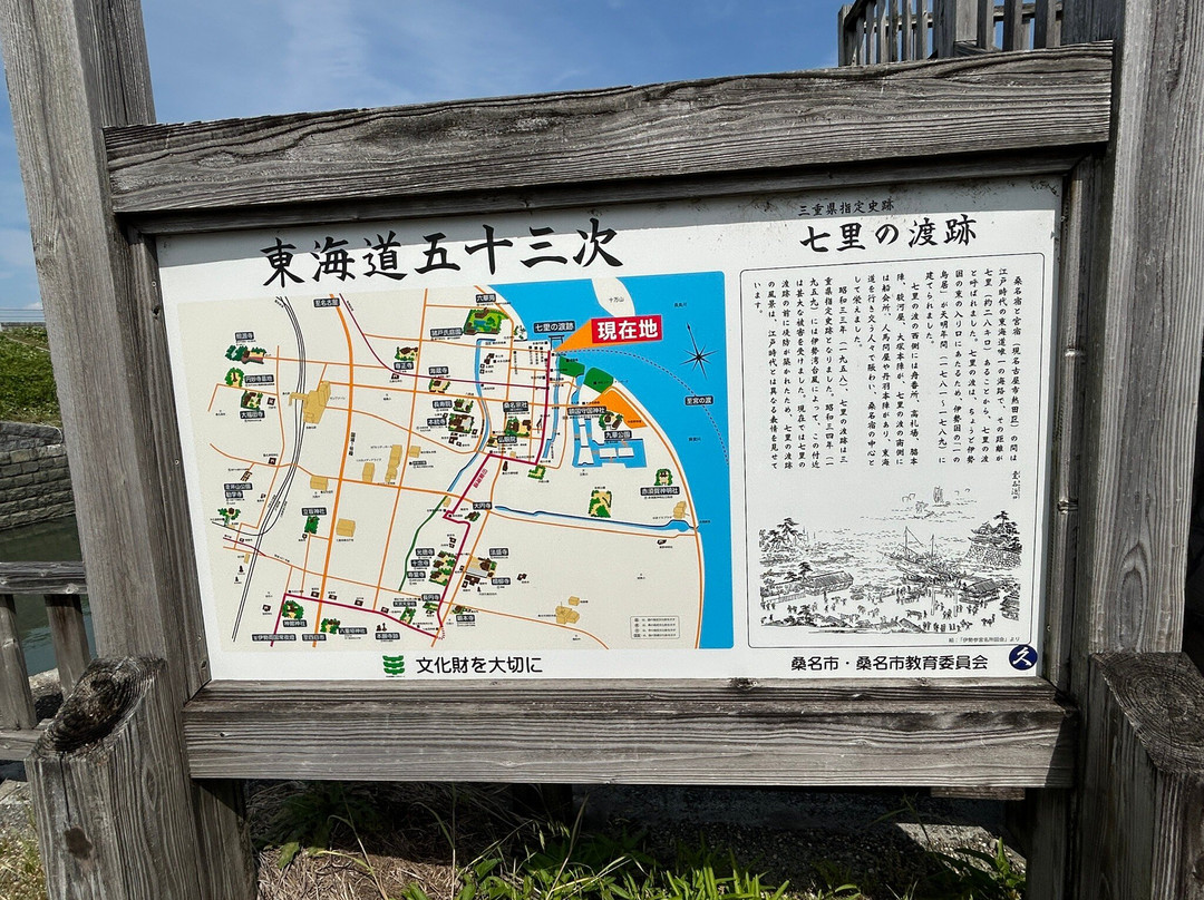 Shichiri no Watashi Remains-桑名市必去景点