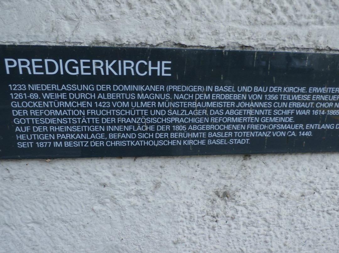 Predigerkirche-巴塞尔必去景点