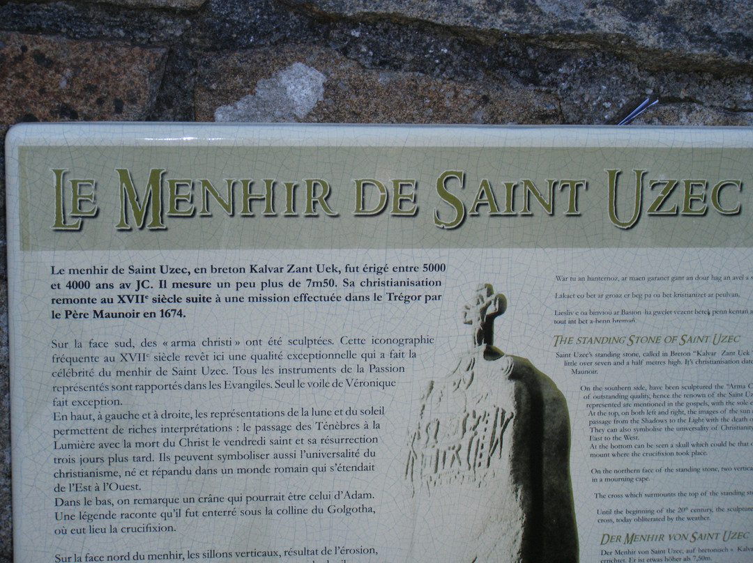 Menhir de Saint Uzec-Pleumeur Bodou必去景点