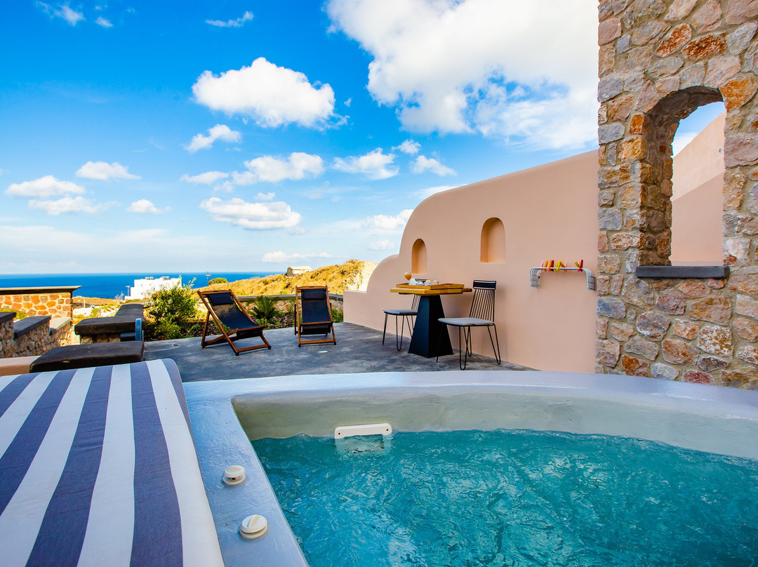 Exo Katikies酒店住宿-Perla Nera Suites