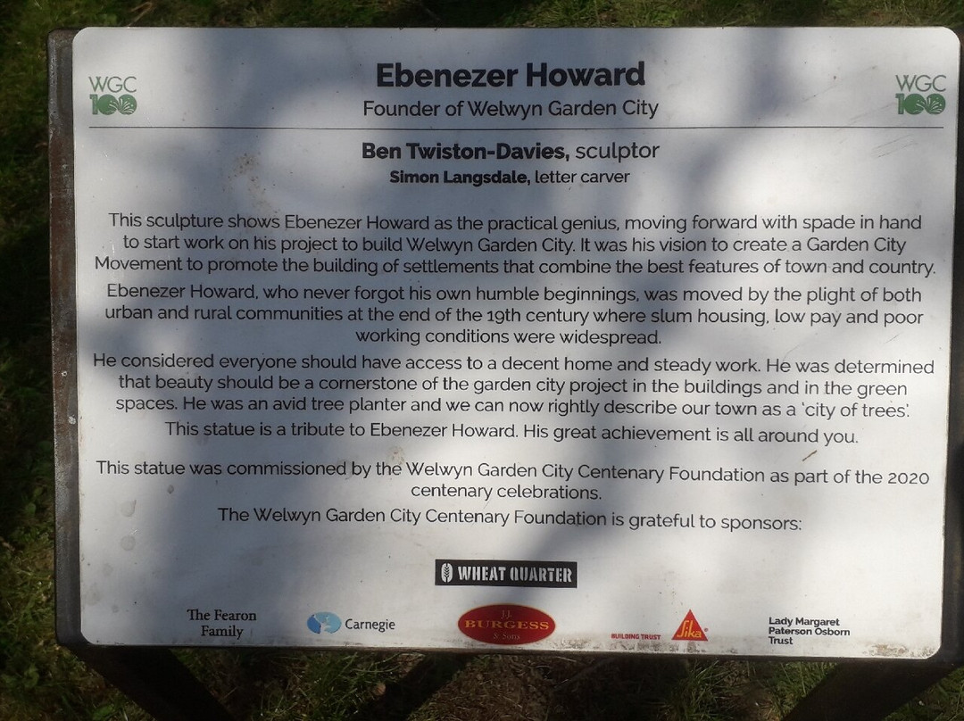 Ebenezer Howard Statue景点图片