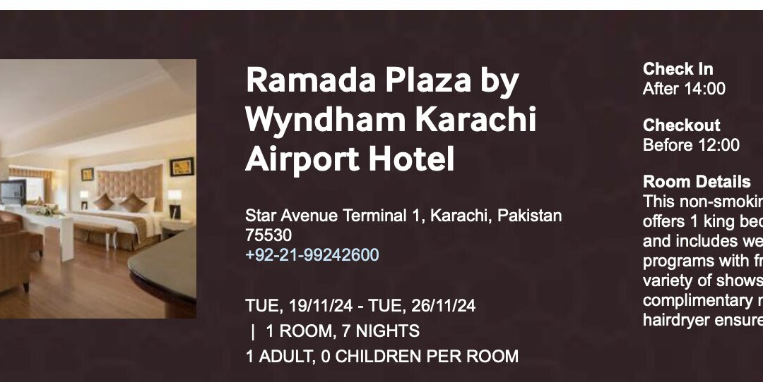 Ramada Plaza by Wyndham Karachi Airport Hotel主图