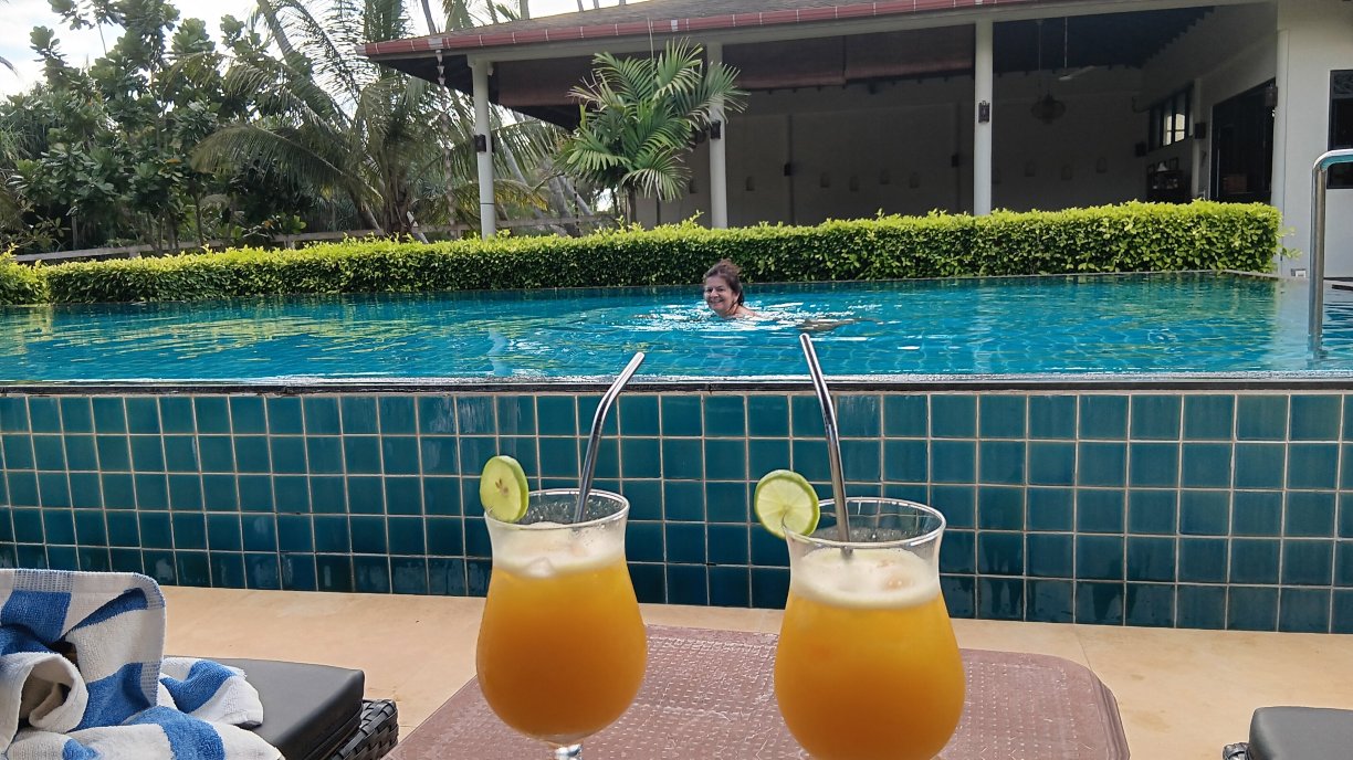 Lanka Beach Bungalows-泳池