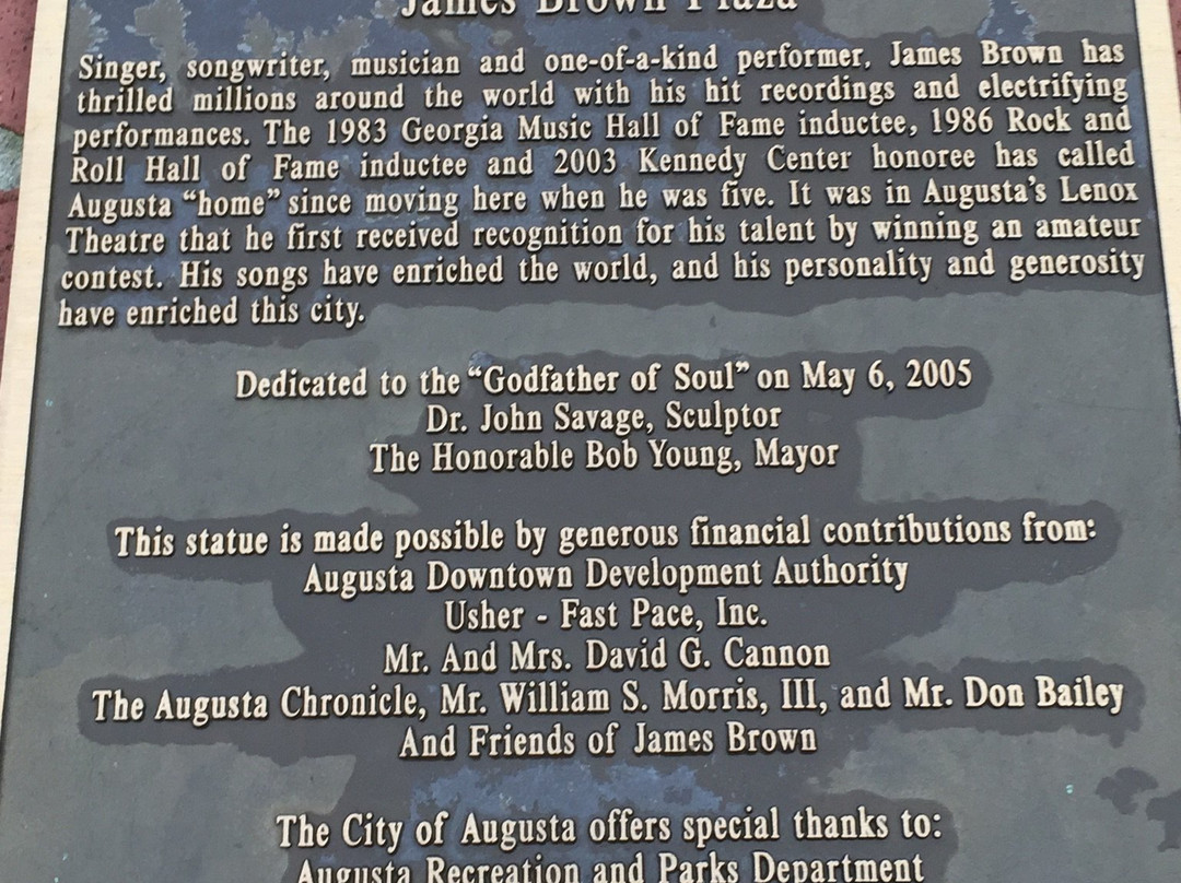 James Brown Statue-奥古斯塔必去景点