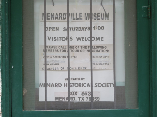 Menardville Museum Train Depot