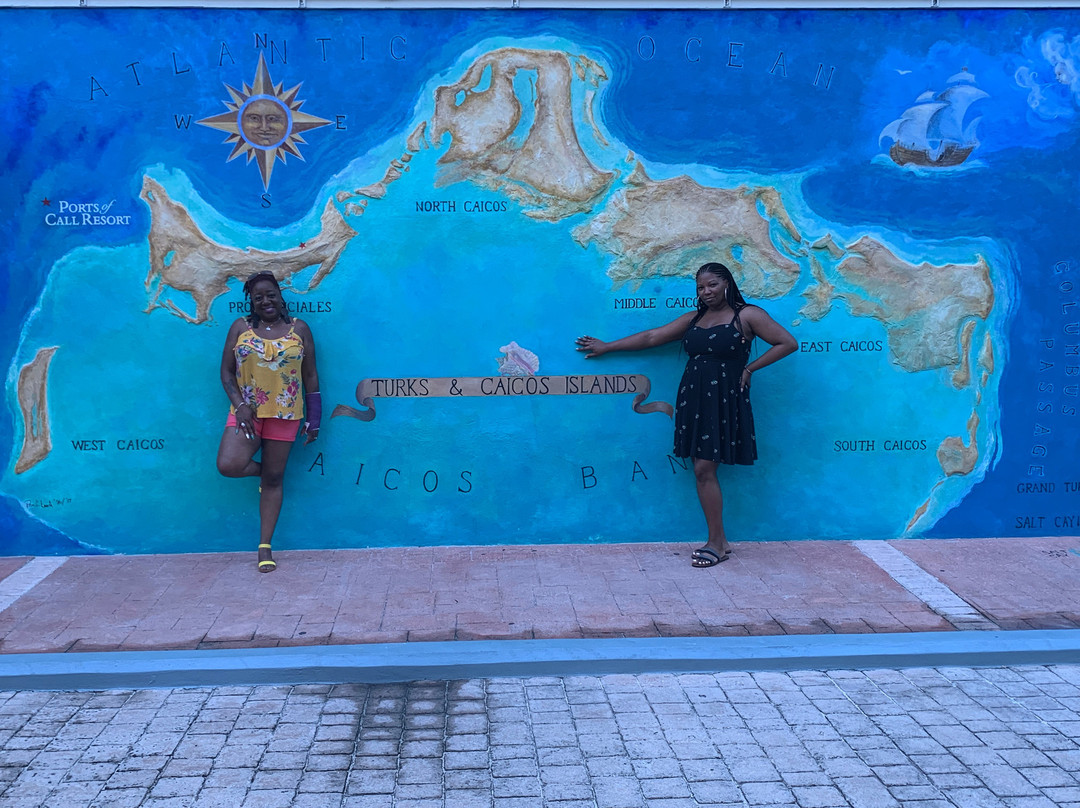 Turks and Caicos Map Mural景点图片