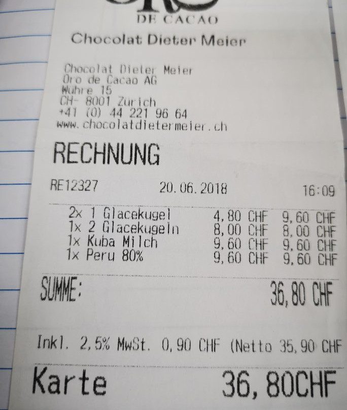 Chocolat Dieter Meier-苏黎世必去景点