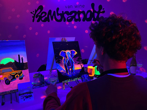 Painting In The Dark At Rembrandt Van Wine