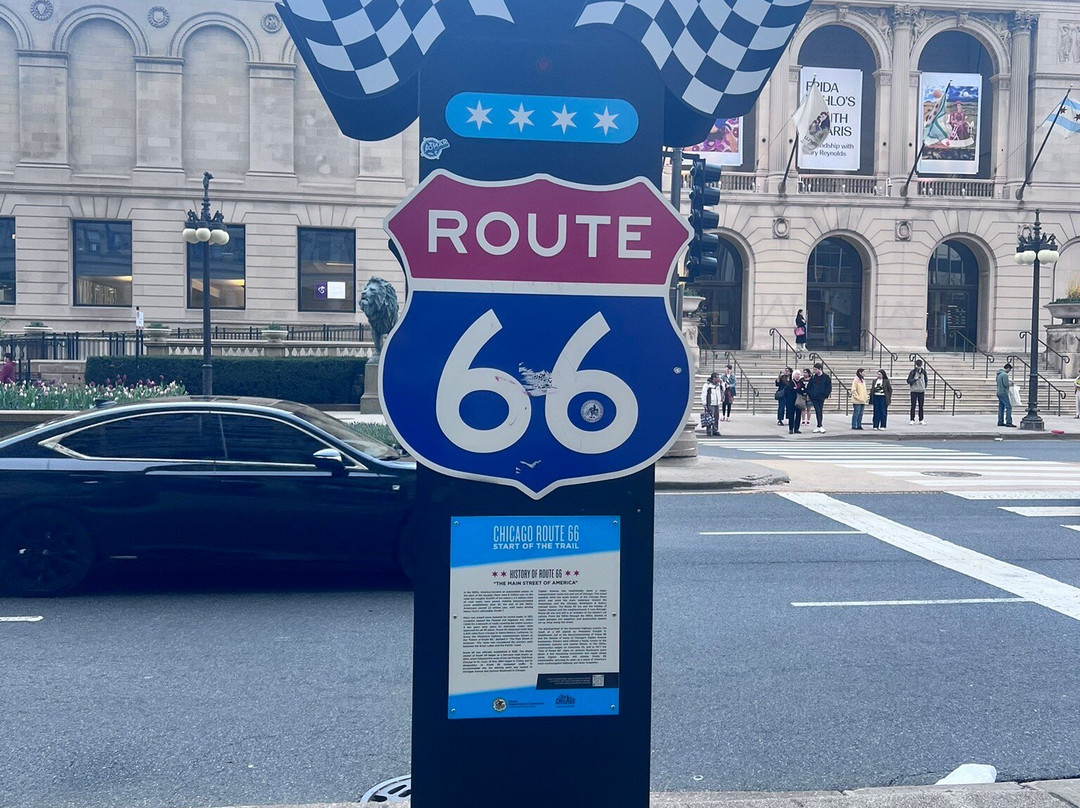 Route 66 End Sign-芝加哥必去景点