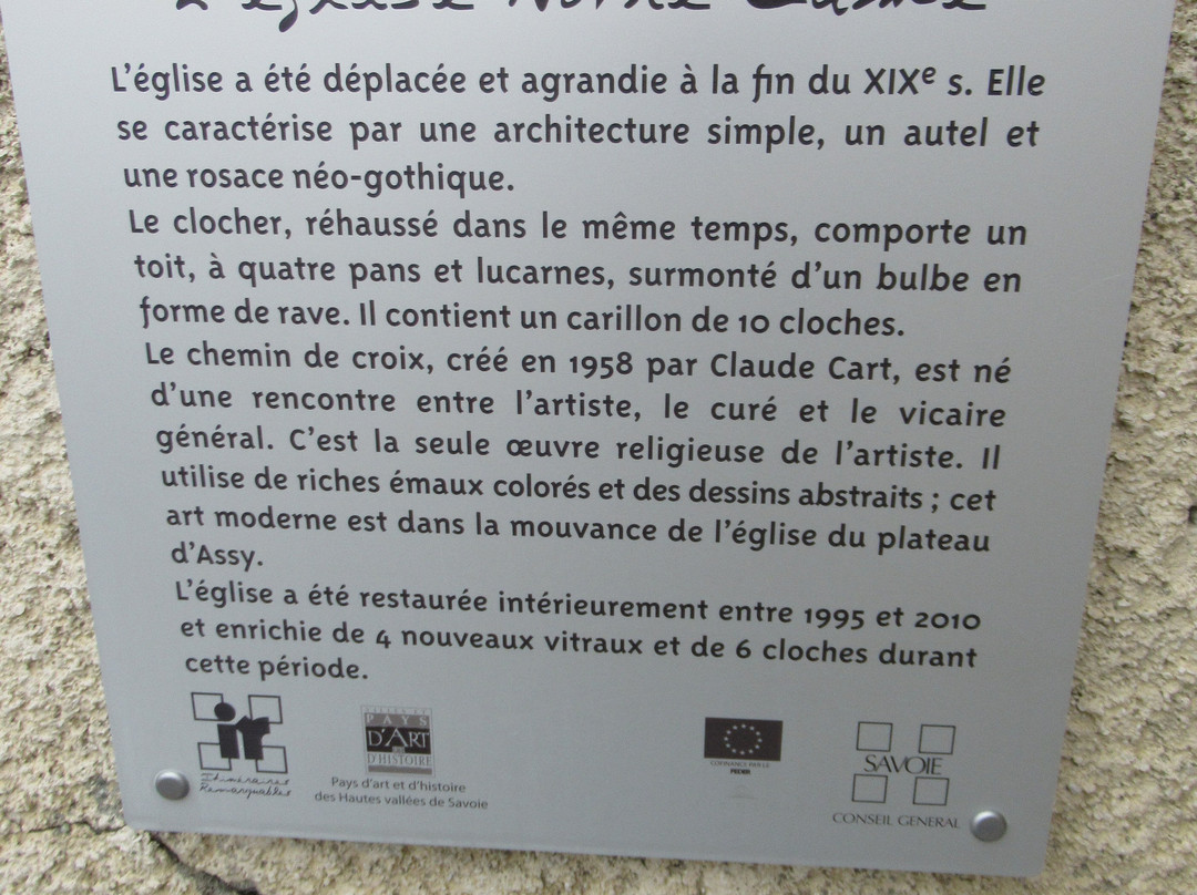 Eglise Notre Dame de Bellecombe-Notre Dame de Bellecombe必去景点