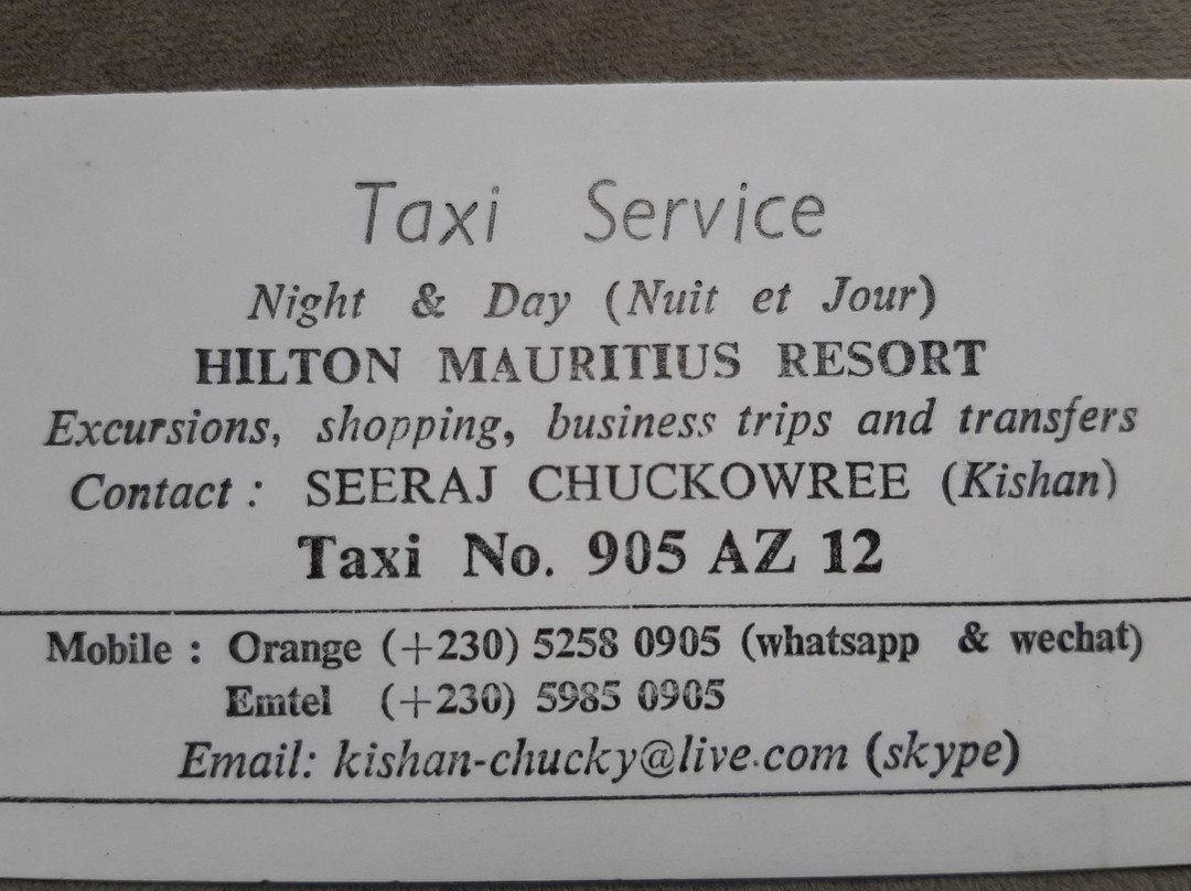 Chucky taxi mauritius-毛里求斯必去景点