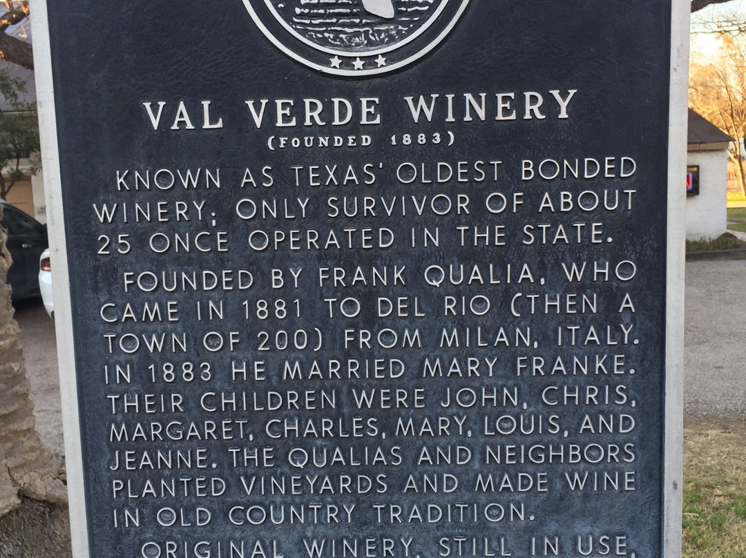 Val Verde Winery-Del Rio必去景点