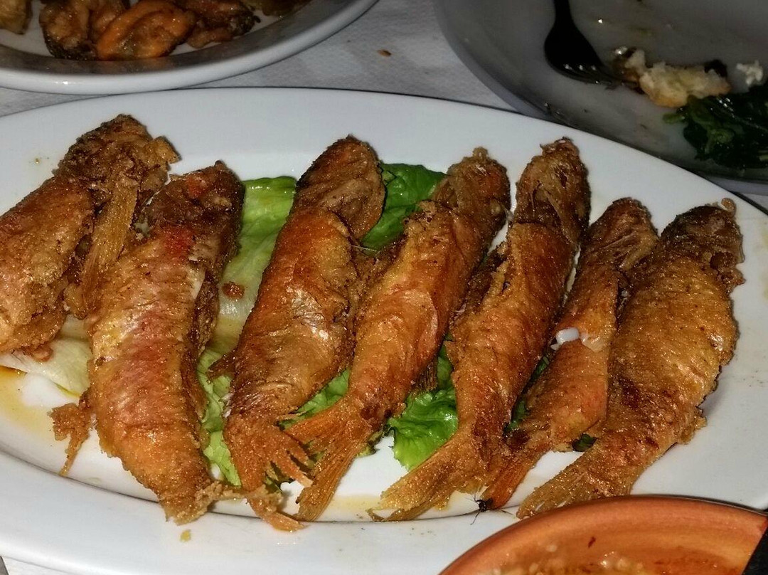 Mola Kalyva餐馆和美食-Fish tavern Galini