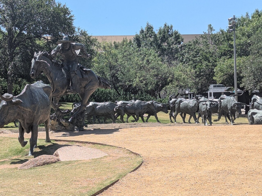 Dallas Cattle Drive Sculptures-达拉斯必去景点