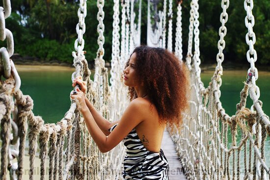 Floating Bridge at Siloso Beach-圣淘沙岛必去景点