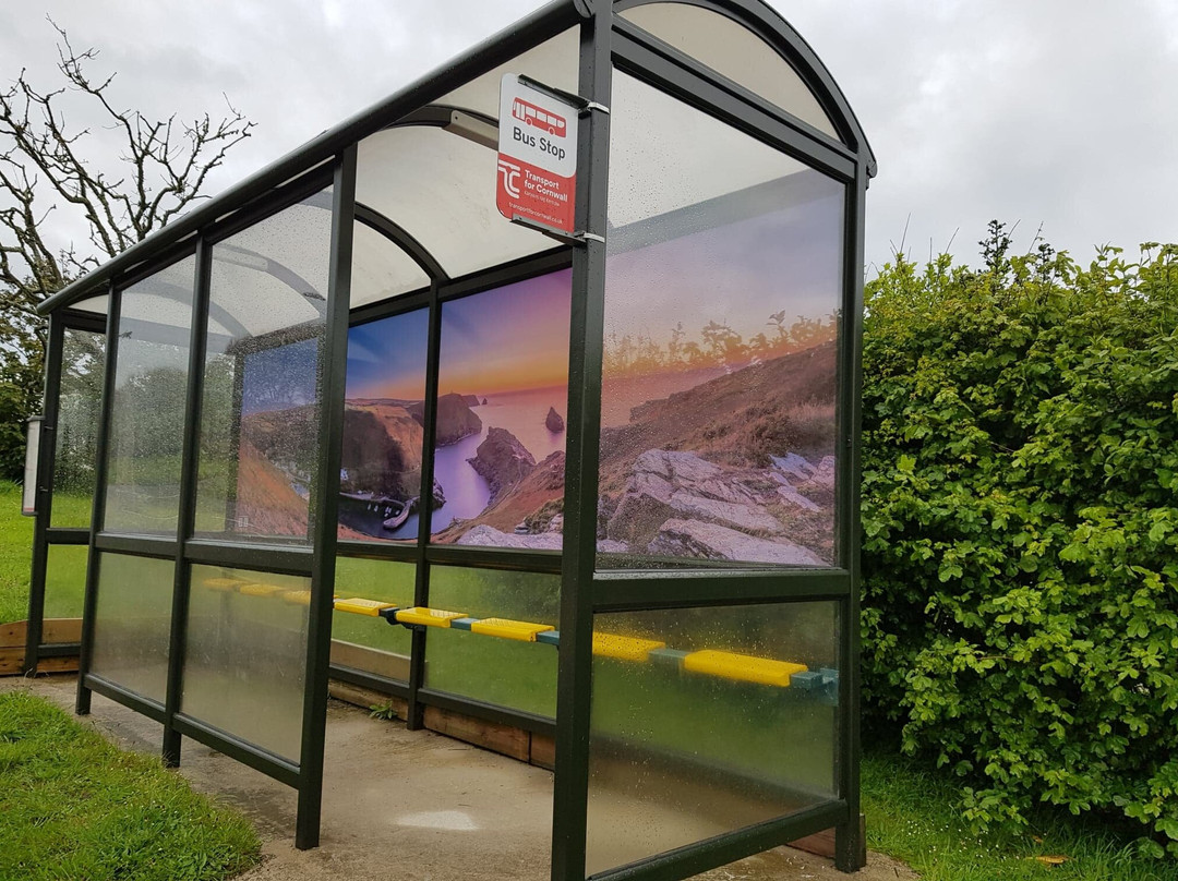 The 'new' Boscastle Bus Stop