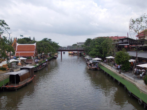 宽里安水上市场-曼谷必去景点