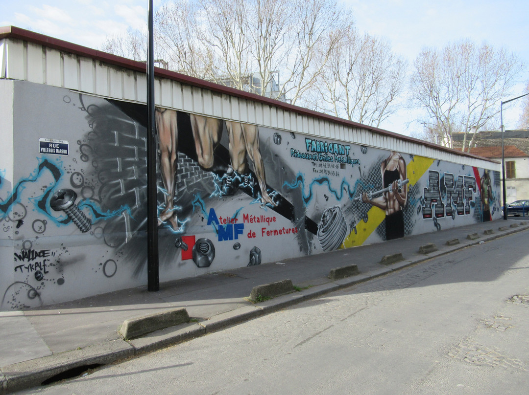 Fresque "AMF - Atelier Metallurgique de Fermeture"